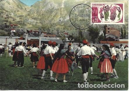 Postales: POSTAL A1948: Sardanas en Andorra - Foto 1