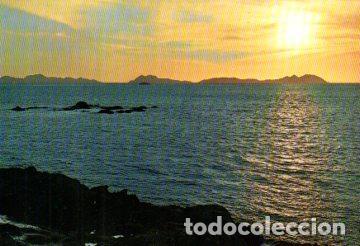 Postales: POSTAL PV09054: Puesta de sol en el mar, Vigo - Foto 1