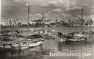 Postkarten: POSTAL PV08848: Vista parcial de puerto con Tarragona al fondo - NULL