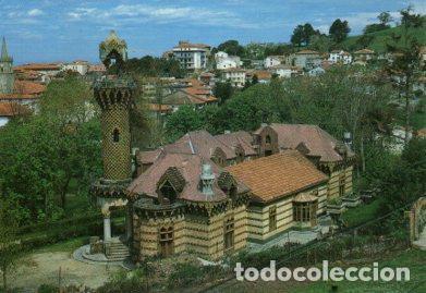 Cartes Postales: POSTAL PV09454: Vista aerea Villa El Capricho en Comillas - NULL