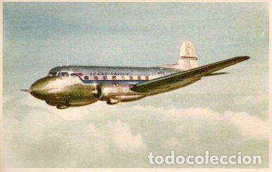 Postales: POSTAL PV09893: Twin-engined SAS aircraft, SAAB Scandia, with 32 seats - NULL
