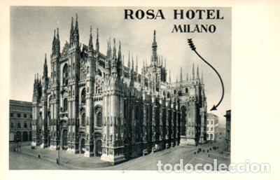 Postales: POSTAL PV09788: Rosa Hotel, Milano - NULL