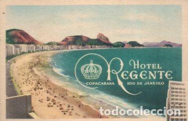Postales: POSTAL PV10757: Hotel Regente en Copacabana, Rio de Janeiro