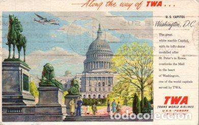 Postais: POSTAL PV10792: U. S. Capitol, Washington. TWA - NULL
