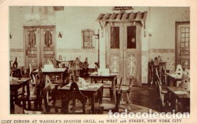 Postais: POSTAL PV10802: Cozy Corner at Wasself's Spanish Grill, New York - NULL