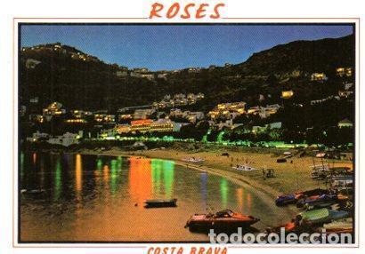 Postais: POSTAL PV11639: Canyelles Petites vista nocturna, Roses - NULL
