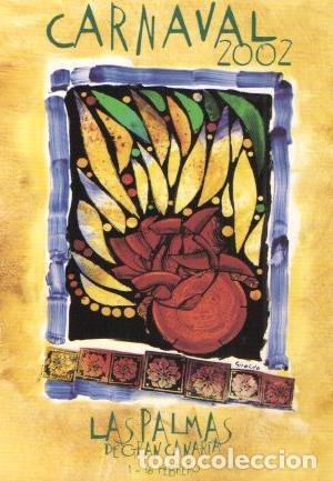Postais: POSTAL PV02022: Publicidad Carnaval 2002 Las Palmas