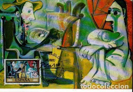 Postales: POSTAL PV11457: El Pintor y su Modelo por Picasso. Homenaje a Picasso. Tarjeta Postal