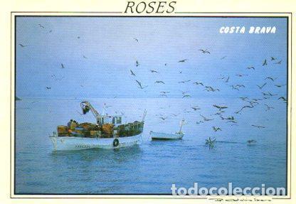 Postales: POSTAL PV11376: La pesca en Roses, Costa Brava - Foto 1