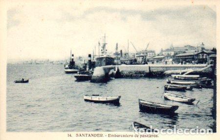 Postales: POSTAL PV03111: Embarcadero de pasajeros en Santander - Foto 1