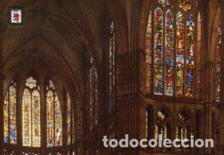 Postkarten: POSTAL PV12513: Vidrieras altas de Cabecero y Crucero Catedral de Leon - NULL