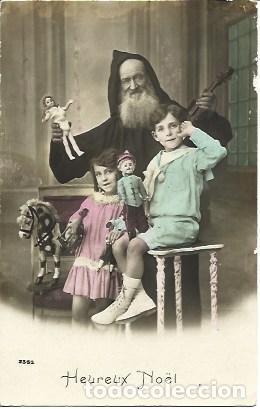 Postales: POSTAL A2849: Felicitacion con Papa Noel
