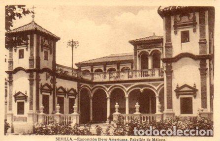 Cartes Postales: POSTAL PV03702: Sevilla. Exposicion Ibero Americana Pabellon de Malaga - NULL