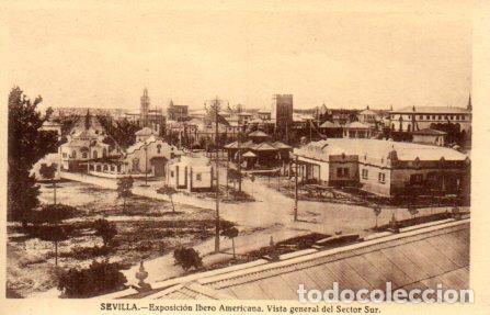 Postcards: POSTAL PV03697: Sevilla. Exposicion Ibero Americana, vista general del Sector Sur - NULL