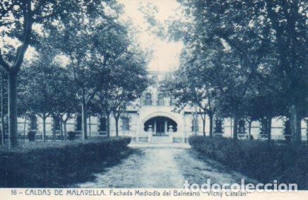 Cartes Postales: POSTAL PV03645: Balneario Vichy Catalan fachada Mediodia, Caldas de Malavella - NULL