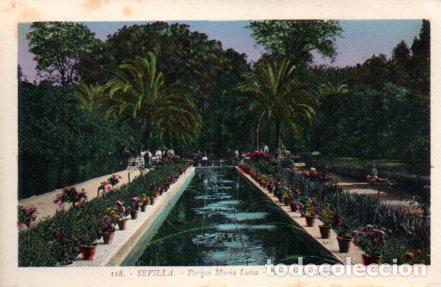 Postales: POSTAL PV03787: Sevilla. Parque de Maria Luisa Paseo de los Leones - NULL