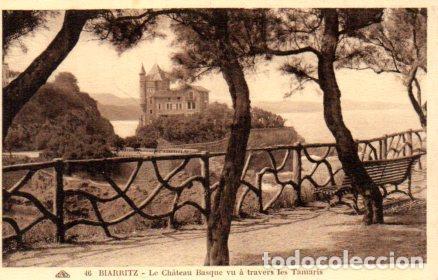Postais: POSTAL PV03751: Biarritz, Le Chateau Basque vu a travers les Tamaris - NULL