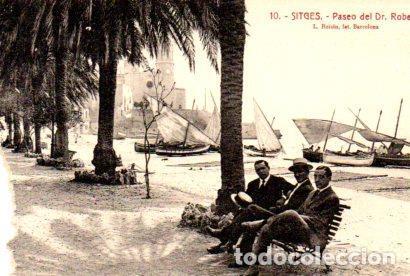 Postales: POSTAL PV03476: Paseo del Doctor Robert en Sitges - Foto 1