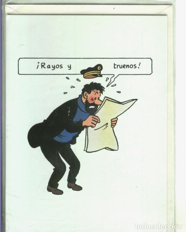 Postales: Postal 000286: Tintin: Leyendo periodico - Varios