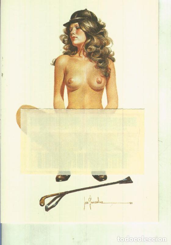 Cartoline: Norma: Postal 000480: Chicas y Deportes de Pepe Gonzalez modelo 3: Jockey - Pepe Gonzalez