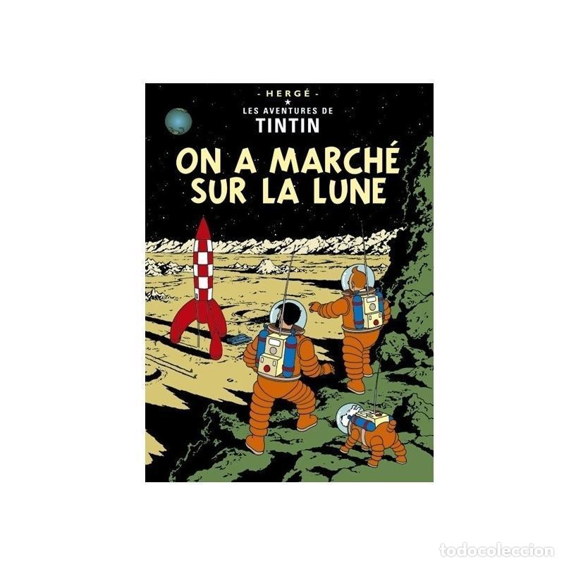 Postales: Postal (postcard) portada Tintin 'On a marche sur la lune' - Aterrizaje en la Luna (ref. #30085) - V