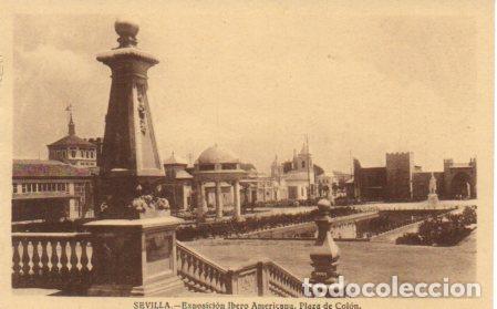 Postkarten: POSTAL PV03532: Sevilla. Exposicion Ibero Americana Plaza de Colon - NULL
