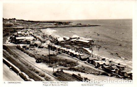 Cartoline: POSTAL PV03552: Playa y Ba&ntilde;os del Milagro en Tarragona - NULL
