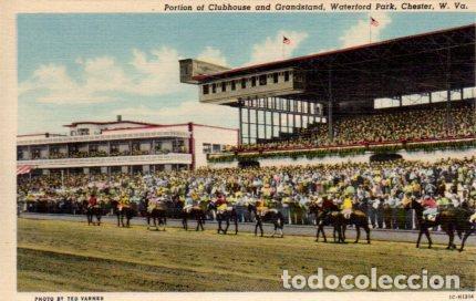 Postales: POSTAL PV03996: Clubhouse and Grandstand, Waterford Park in Chester - NULL