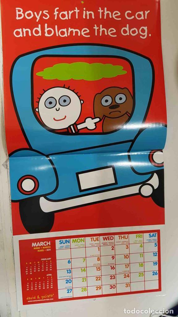 Postcards: Calendario / Kalender / Calendrier / Calendar: 2011 : Boys are Stupid (david & goliath) - lamina 03,