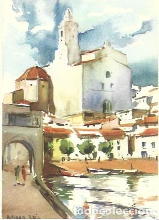 Cartoline: POSTAL A3809: Ramon Reig. Iglesia de Cadaques