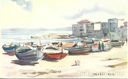 Cartoline: POSTAL A3813: Ramon Reig. Playa de L'Escala - NULL