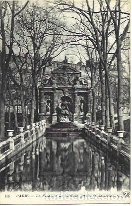 Postales: POSTAL A3569: Fuente de Medicis en Paris - Foto 1