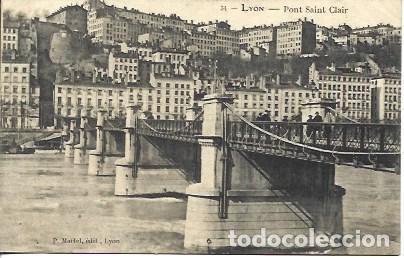 Postkarten: POSTAL A4608: Puente Saint Clair en Lyon - NULL