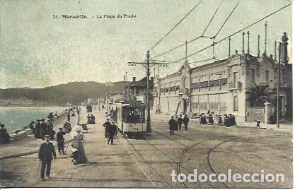 Postales: POSTAL A4648: Playa de Prado en Marsella - Foto 1