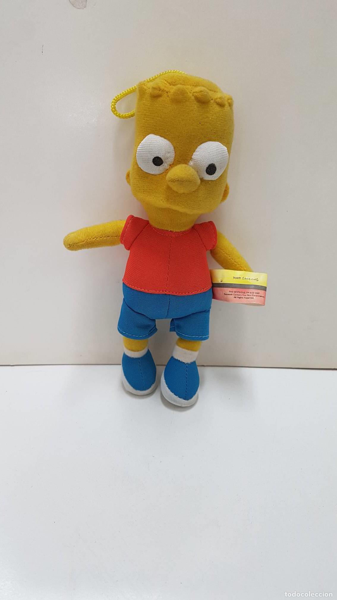Postales: mu&ntilde;eco para colgar: Bart Simpson, de polyester. 19 cm de alto. - Foto 1