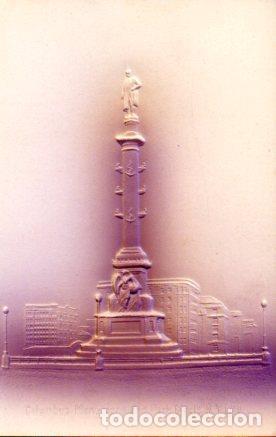 Postkarten: POSTAL PV06626: Columbus Monument and Park Circle, New York City. Postal con relieve - NULL