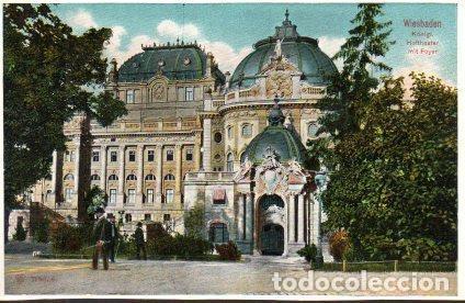 Postcards: POSTAL PV06927: Wiesbaden. Konigl. Hoftheater mit Foyer