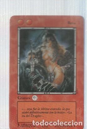 Cartoline: Carta roja: Reisa - Juego de Cartas Coleccionable La Ira del Dragon. Ilustracion: Royo - NULL