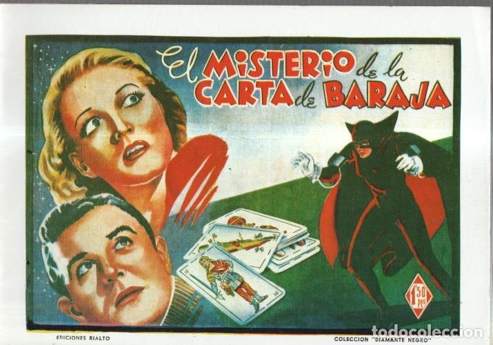 Postales: Facsimil: Diamante Negro: El misterio de la carta de baraja (Blanco y Foster) -