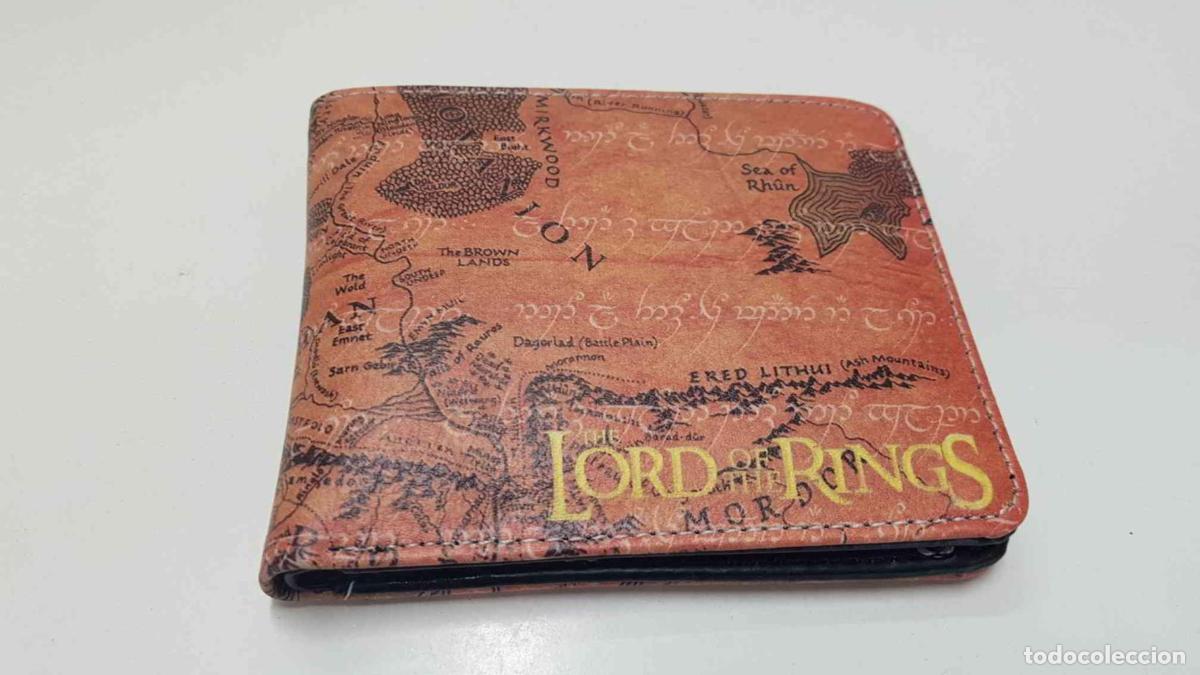 Postales: Cartera de bolsillo: Lord of the Rings (Se&ntilde;or de los Anillos), mapa parcial de Tierra Media - NULL