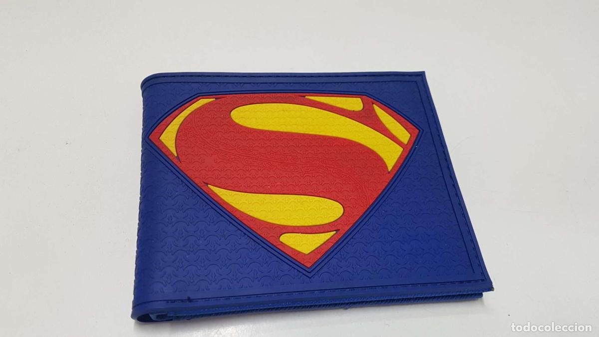 Postales: Cartera de bolsillo (azul): con el logo de Superman - NULL - Foto 1