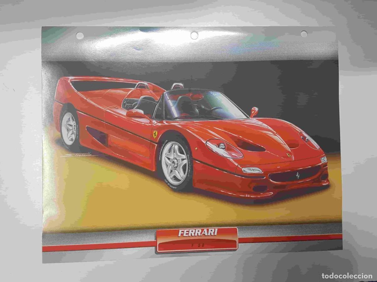 Postales: Ficha: Ferrari F50. Pertenece a la Coleccion Automoviles de Ensue&ntilde;o de Planeta DeAgostini - NULL