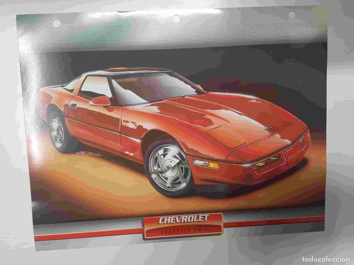Postales: Ficha: Chevrolet Corvette ZR1. Pertenece a la Coleccion Automoviles de Ensue&ntilde;o de Planeta DeAgostini