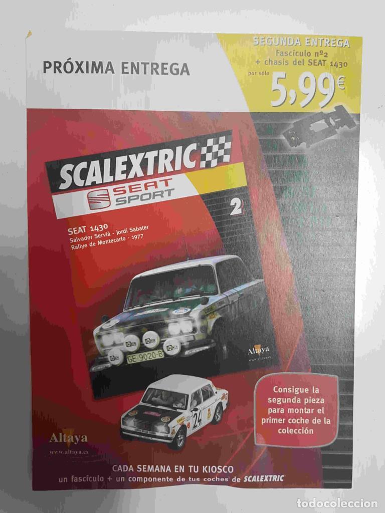 Cartoline: Publicidad (1 pagina): del fasciculo 2, Scalextric Seat Sport numero 2 - NULL