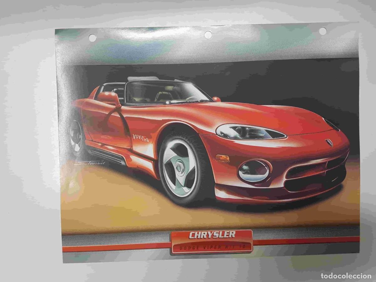 Cartoline: Ficha: Chrysler Dodge Viper R/T 10. Pertenece a la Coleccion Automoviles de Ensue&ntilde;o de Planeta DeAgo