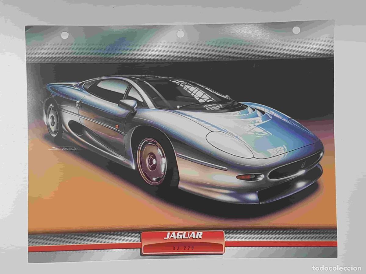 Postales: Ficha: Jaguar XJ 320. Pertenece a la Coleccion Automoviles de Ensue&ntilde;o de Planeta DeAgostini - NULL