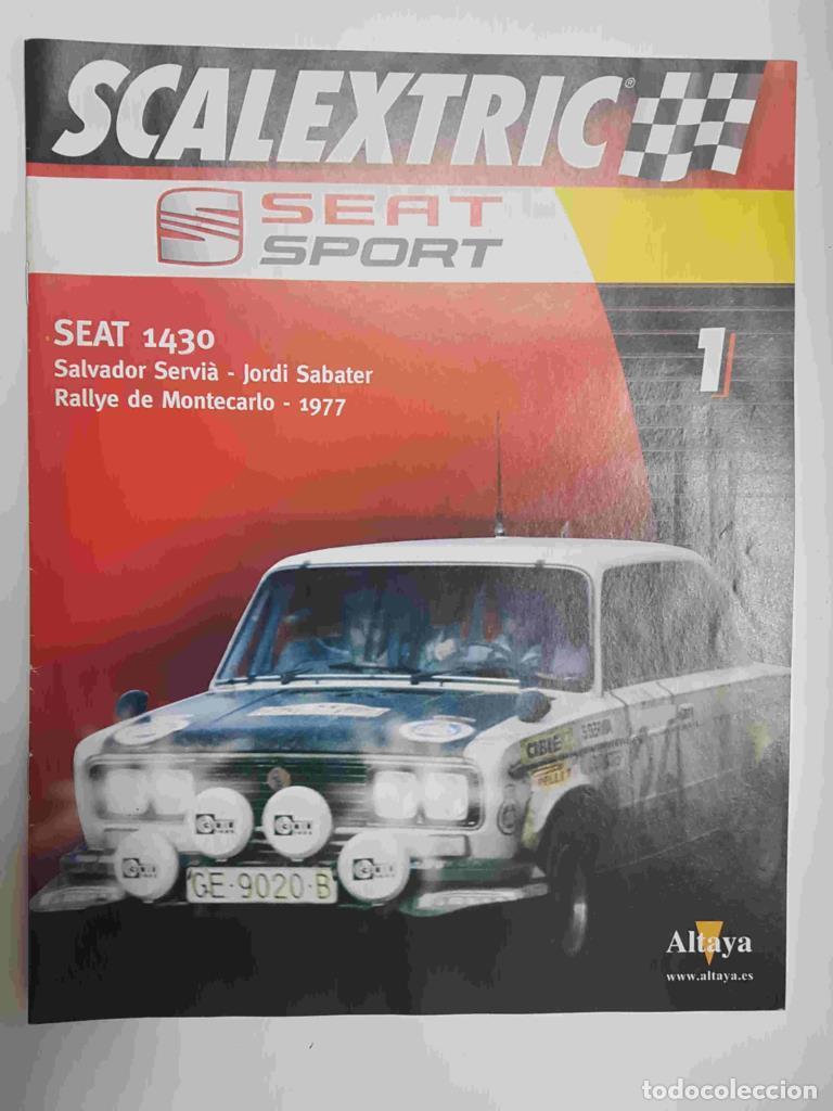 Postales: Fasciculo: Scalextric Seat Sport numero 1 - Seat 1430 Rallye Montecarlo 1977 (Salvador Servia/Jordi