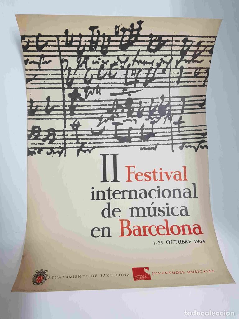 Postkarten: Lamina: II Festival internacional de musica en Barcelona, 1-25 octubre 1964 - NULL