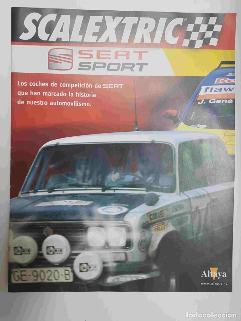 Postales: Folleto publicitario: sobre la coleccion Scalextric Seat Sport. Algunos de los modelos que salen: Se