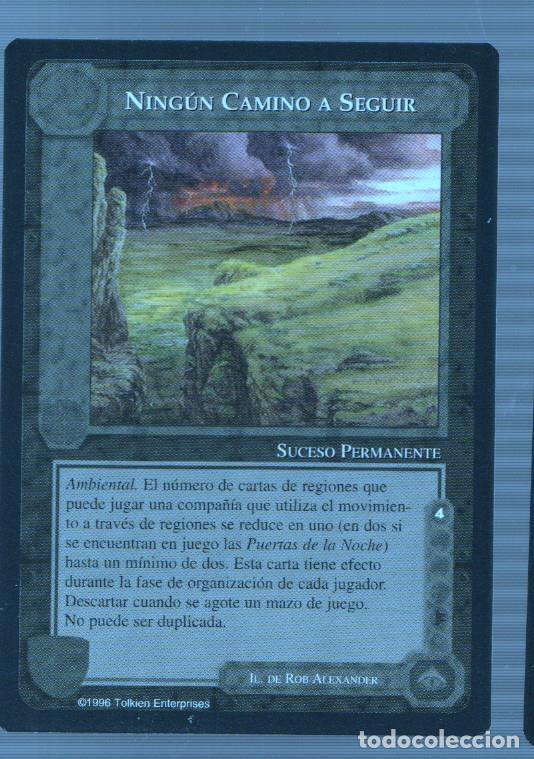 Postales: Carta El Se&ntilde;or de los anillos: Servidores de la oscuridad: NINGUN CAMINO A SEGUIR - NULL